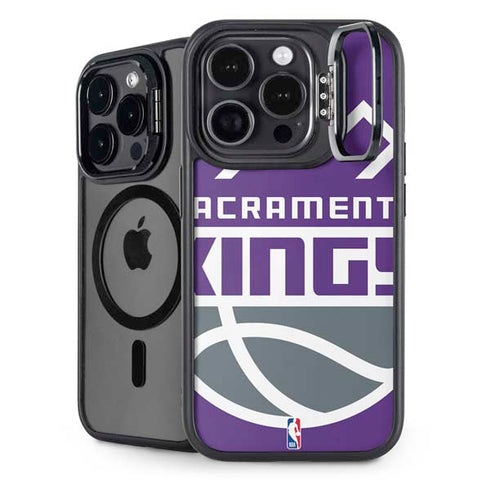 NBA Sacramento Kings Large Logo iPhone 15 Pro Kickstand Case